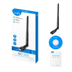 Безжичен адаптер Cudy WU1400, USB 3.0, 2.4/5 Ghz, Външна антена - Image 4
