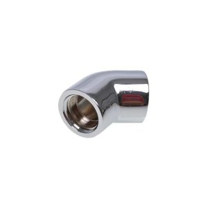 L-конектор Alphacool HF, Вътрешна резба G1/4 - G1/4, 45°, Хром - Image 2