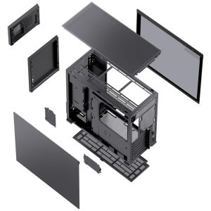 Кутия Jonsbo D41 Screen TG, mATX, Черна - Image 9