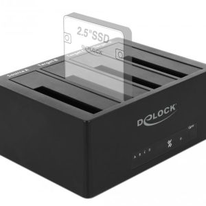 Външна докинг станция Delock, За 4 x HDD/SSD, USB, Функция за клониране, 5 Gbps - Image 6