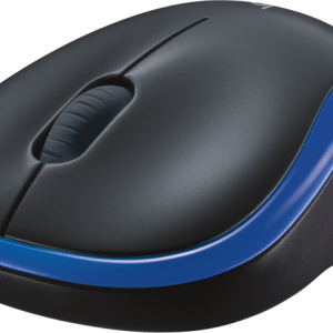 Безжична оптична мишка LOGITECH M185, USB, Син/Черен - Image 4