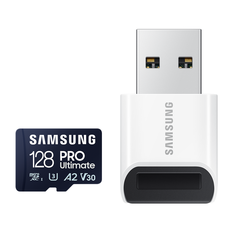 Карта памет Samsung PRO Ultimate, microSDXC, UHS-I, 128GB, Адаптер, USB четец