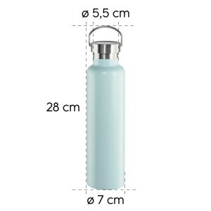 Бутилка за течности Xavax To Go, 750 ml,неръждаема стомана, двойна изолация, винтова капачка - Image 15