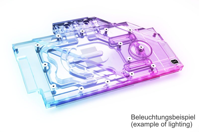 Воден блок за видео карта Alphacool Eisblock Aurora Acryl GPX-N RTX 3090/3080 TUF with Backplate - Image 2