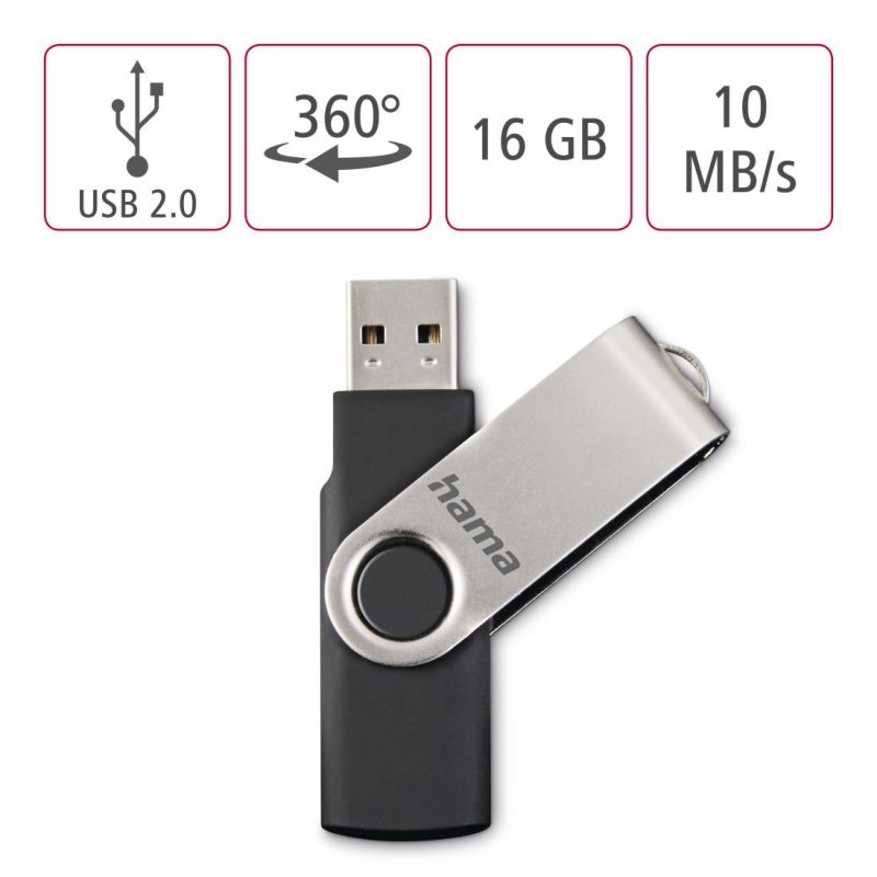 USB памет Rotate, 16GB, HAMA-94175 - Image 3