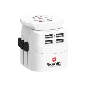 Адаптер SKROSS PRO Light 4 x USB-A, 1.302471, World, Бял - Image 4