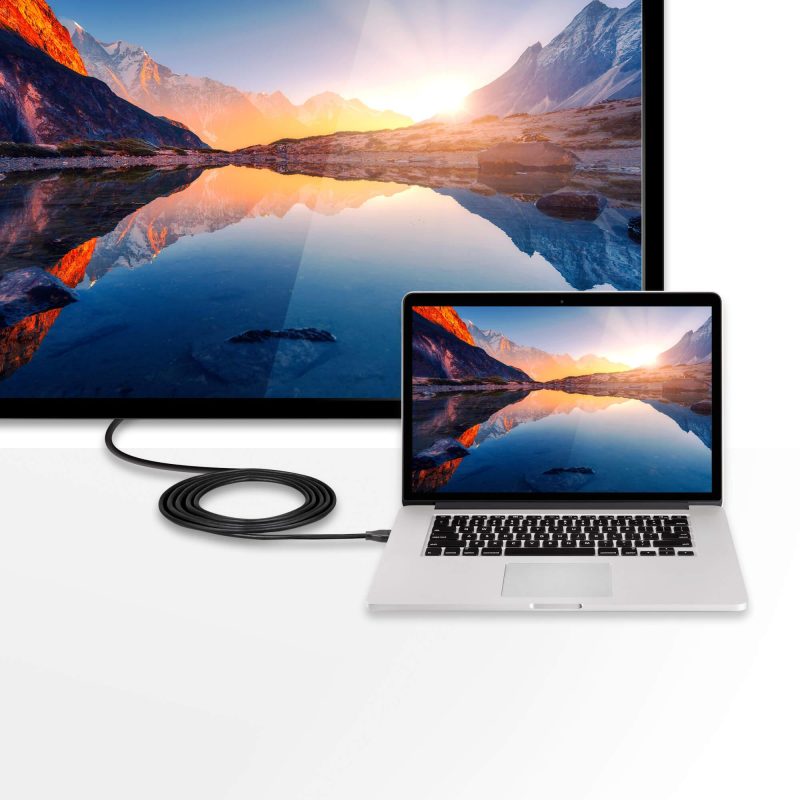 Конвертор ATEN UC3238, USB-C мъжко - HDMI женско, 4K, 2.7м, Черен - Image 4