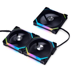 Вентилатори Lian-Li UNI SL120 V2 RGB PWM, 3 броя в комплект, Включен контролер, Черен - Image 3