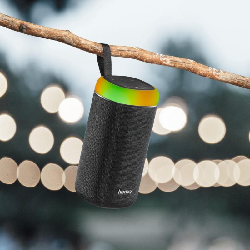 Блутут колонка HAMA Shine 2.0, 30W, LED, Защита от вода, Черна, 188228 - Image 9