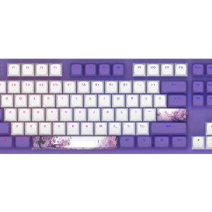 Геймърскa механична клавиатура Dark Project 87 Violet Horizons RGB TKL - G3MS Sapphire Switches, ABS