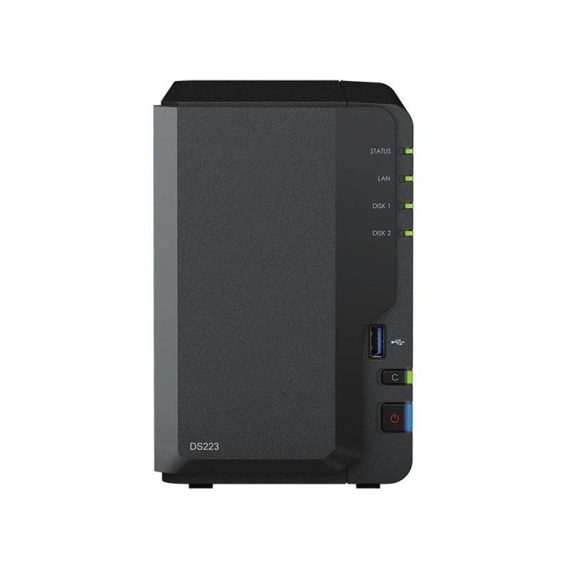 Мрежов сторидж Synology DS223, За 2 диска, 2GB, Гигабит, USB3.2 - Image 2