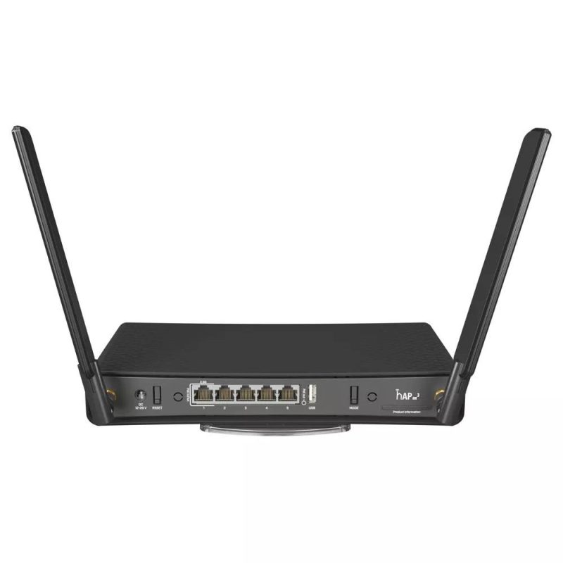 Рутер MikroTik hAP ax3, 2.4/5 GHz, 574 - 1200 Mbps, 1x PoE-out, Черен - Image 2