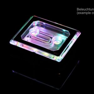 Воден блок за процесор Alphacool Eisblock XPX Aurora PRO, Acryl Black, Digital RGB - Image 6
