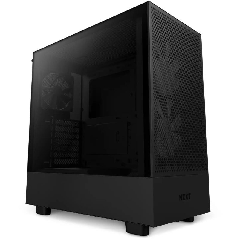 Кутия NZXT H5 Flow RGB Matte Black, Mid-Tower - Image 2
