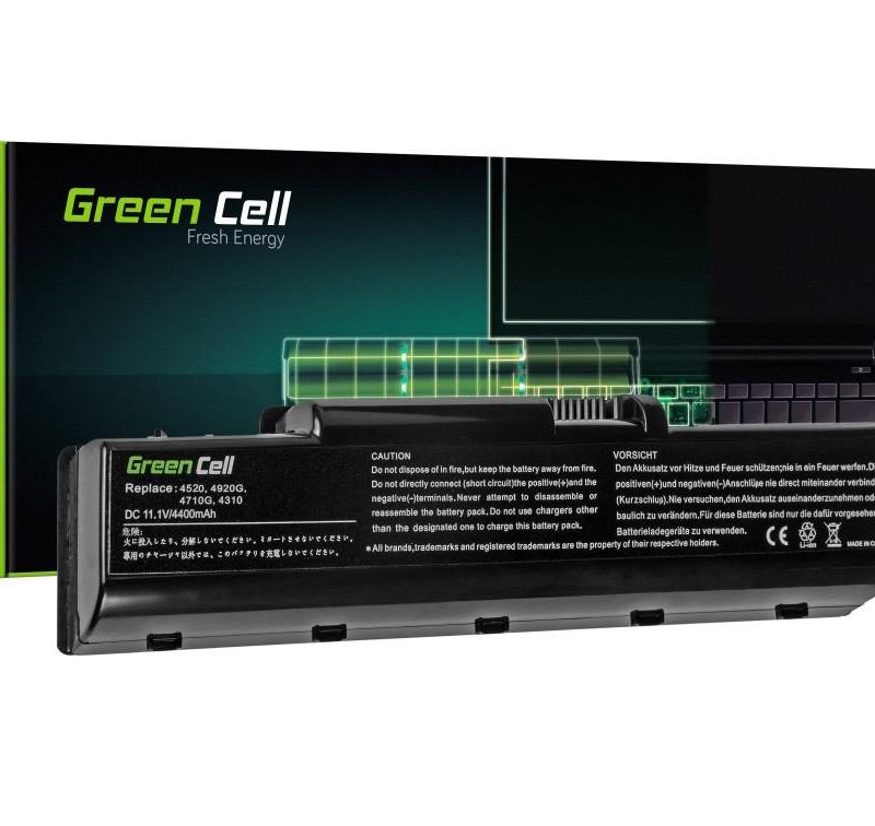Батерия  за лаптоп GREEN CELL, Acer Aspire 4310/4520/4710/4920/4930G AS07A41/ASO7A42, 11.1V, 4400mAh