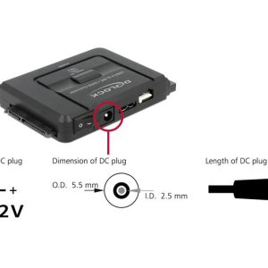 Конвертор Delock, USB 5 Gbps - SATA 6 Gb/s / IDE 40 pin / IDE 44 pin, backup функция - Image 4