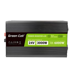 Инвертор GREEN CELL, 24/220V,  DC/AC, 3000W/6000W, чиста синусоида - Image 2