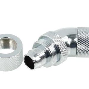 Компресионен фитинг Alphacool HF, 13/10 - G1/4, 45°, Въртящ се, Хром - Image 3