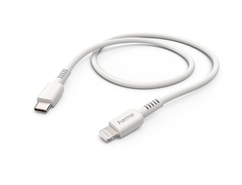 Кабел за зареждане HAMA "Eco", USB-C - Lightning, 1 м, 187284 - Image 3