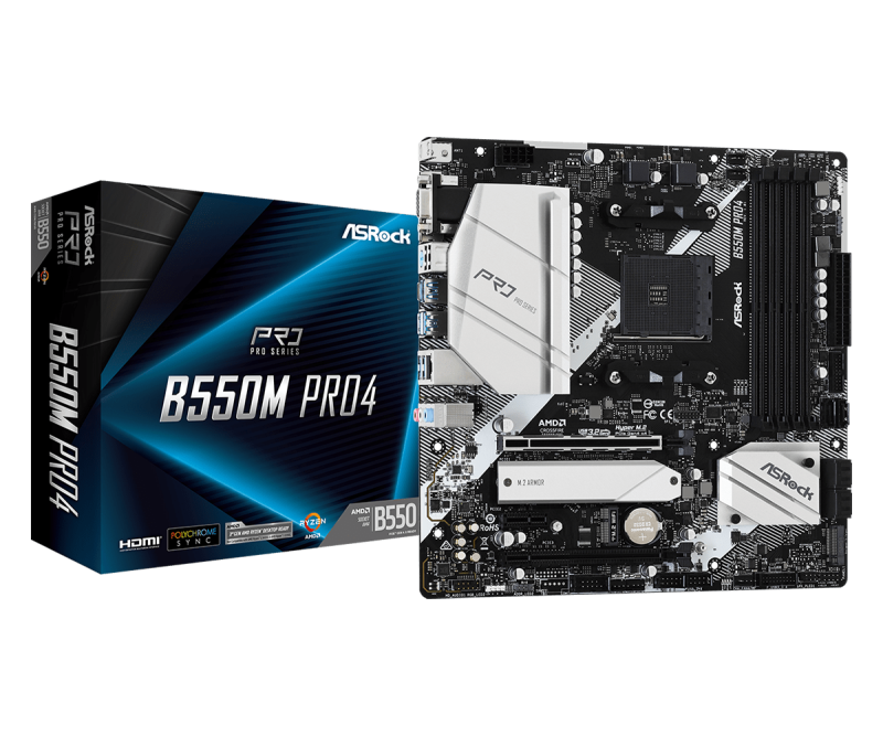 Дънна платка ASRock B550M Pro4, AM4 - Image 5