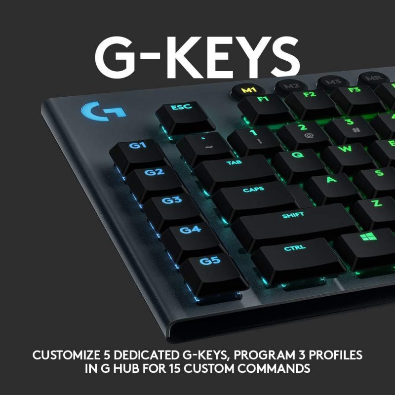 Геймърска механична клавиатура Logitech G815 Lightsync RGB, Tactile суичове - Image 5