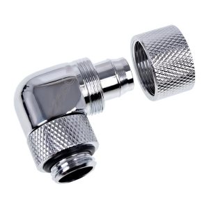 Фитинг Alphacool Eiszapfen, Удължител, 90°, 13/10mm, G1/4, Сребрист - Image 2