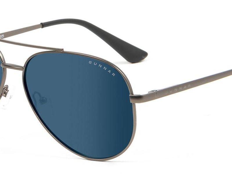 Компютърни очила GUNNAR Maverick Gunmetal Onyx, Sun, Черен