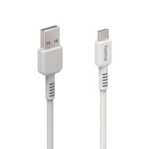 Кабел за зареждане HAMA "Eco", USB-A - USB-C, 1 м, 187281 - Image 2