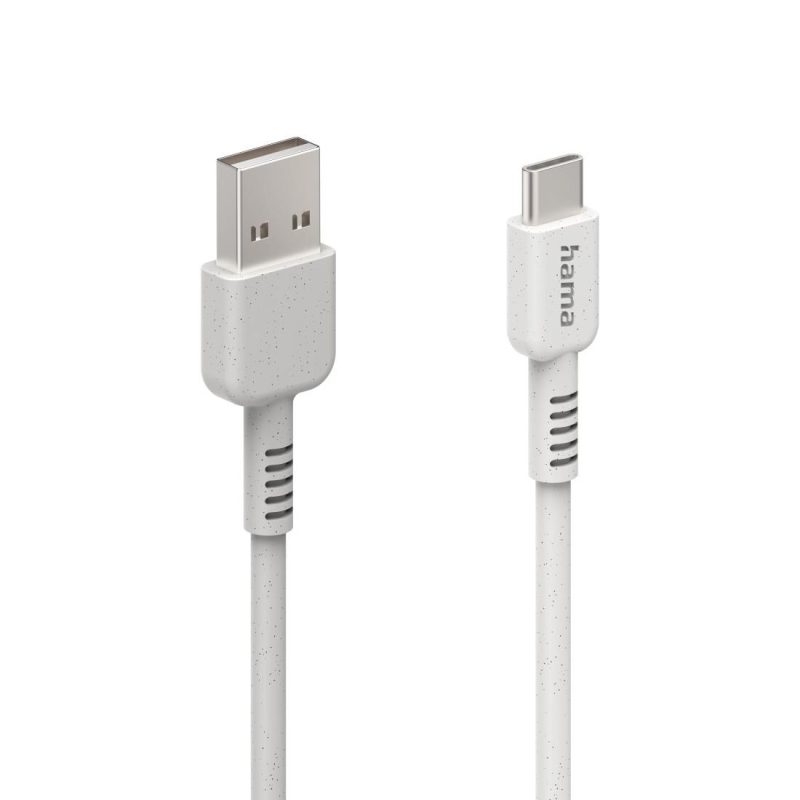 Кабел за зареждане HAMA "Eco", USB-A - USB-C, 1 м, 187281 - Image 2