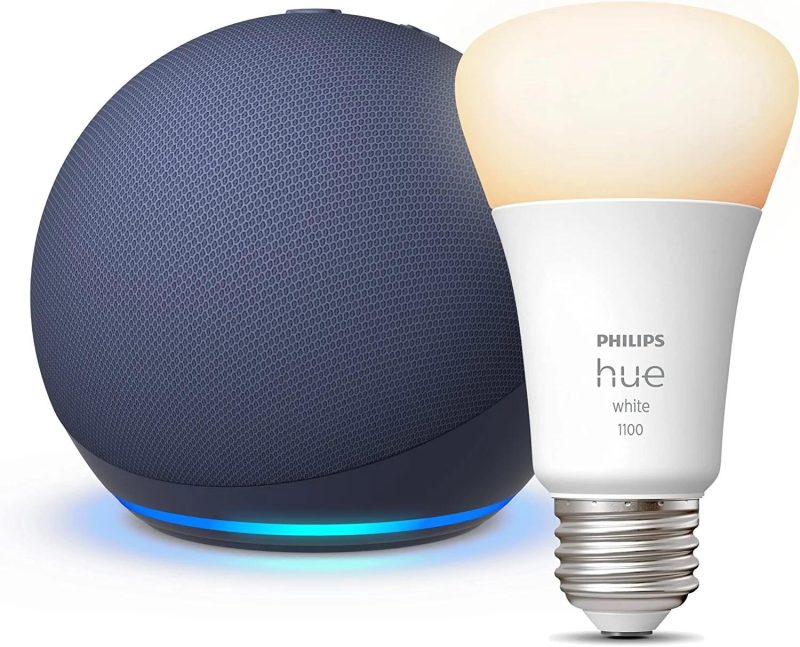 Преносима смарт тонколона Amazon Echo Dot 5, Гласов асистент, Alexa, Тъмносиня - Image 2