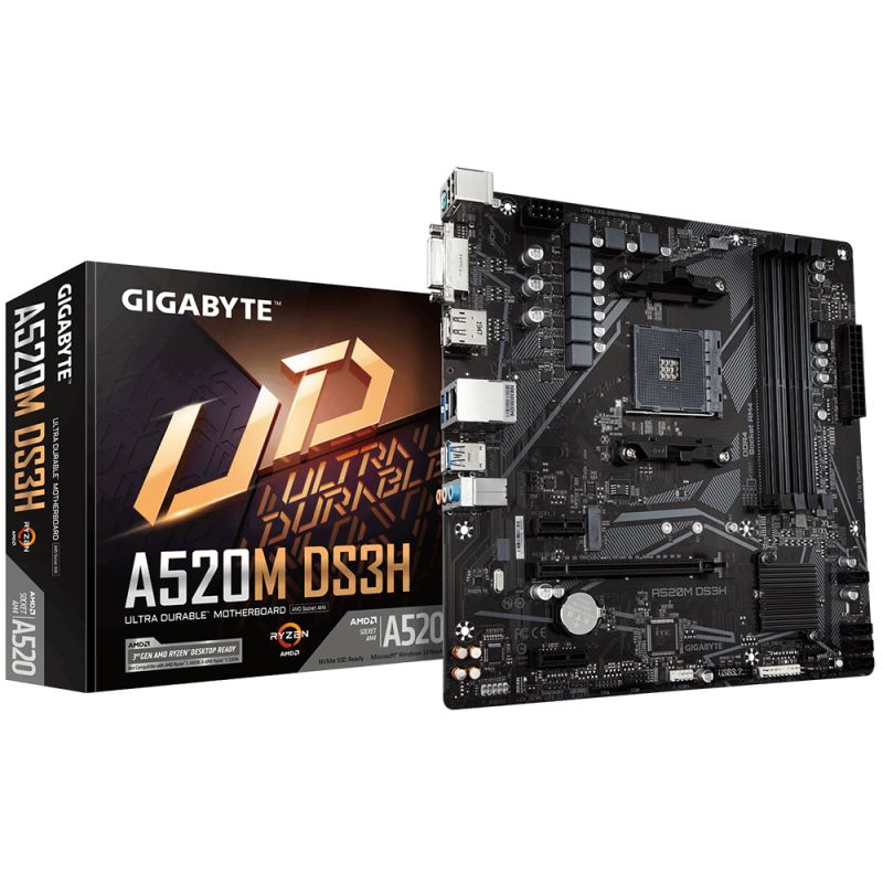 Дънна платка GIGABYTE A520M-DS3H V2, Socket AM4 - Image 5