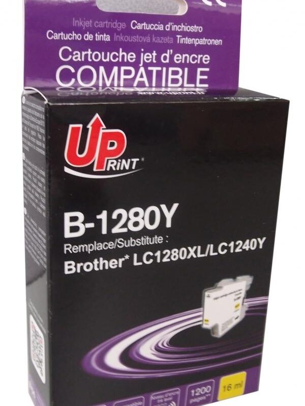 Мастилница UPRINT LC1280XL/1240 BROTHER, Yellow