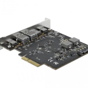 Контролер Delock PCI Express Card x4 -> 3 x USB-C + 2x USB-A 10Gbps - Image 2
