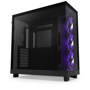 Кутия NZXT H6 Flow RGB Matte Black - Middle Tower - Image 3