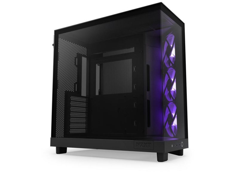 Кутия NZXT H6 Flow RGB Matte Black - Middle Tower - Image 3