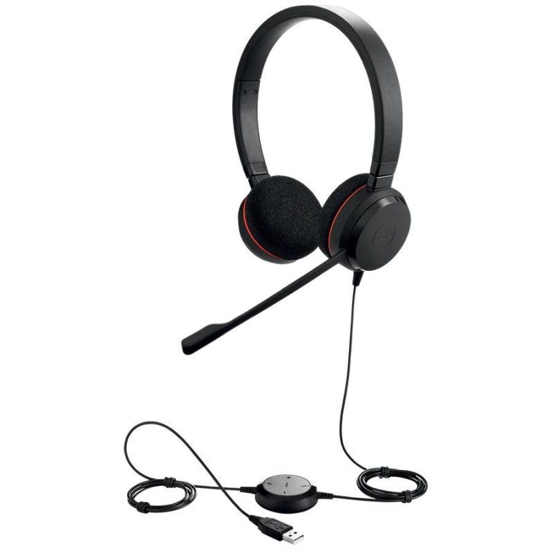 Слушалки Jabra Evolve 20 Stereo Microsoft Teams Optimized, Микрофон, Черни - Image 2