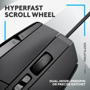 Геймърска мишка Logitech, G502 X, Оптична,  Жична, USB, Черна - Image 5