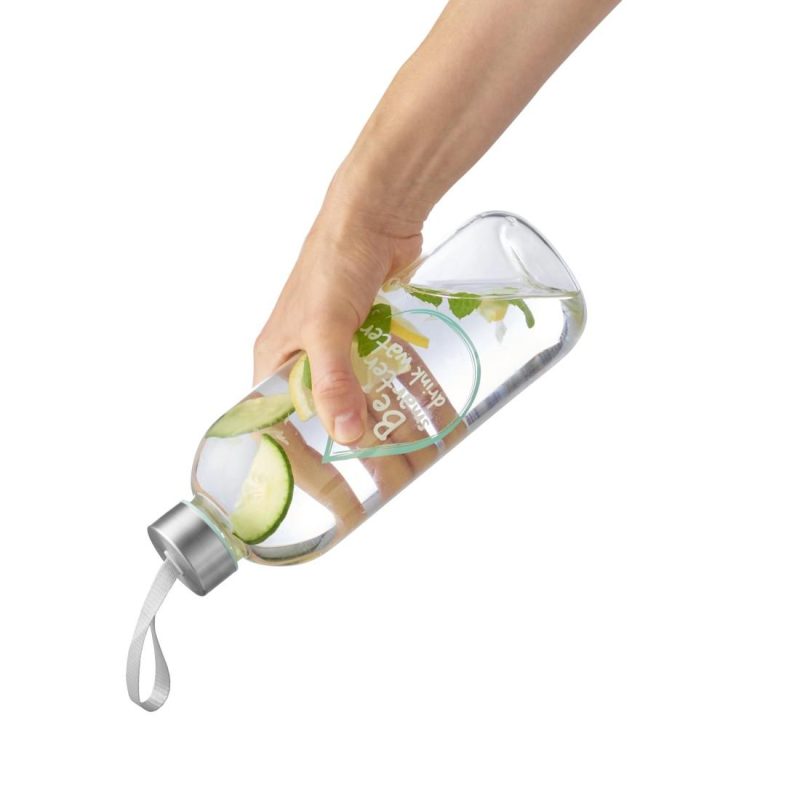 Стъклена бутилка Xavax To Go, 1л, Предпазен калъф, За напитки - Image 3