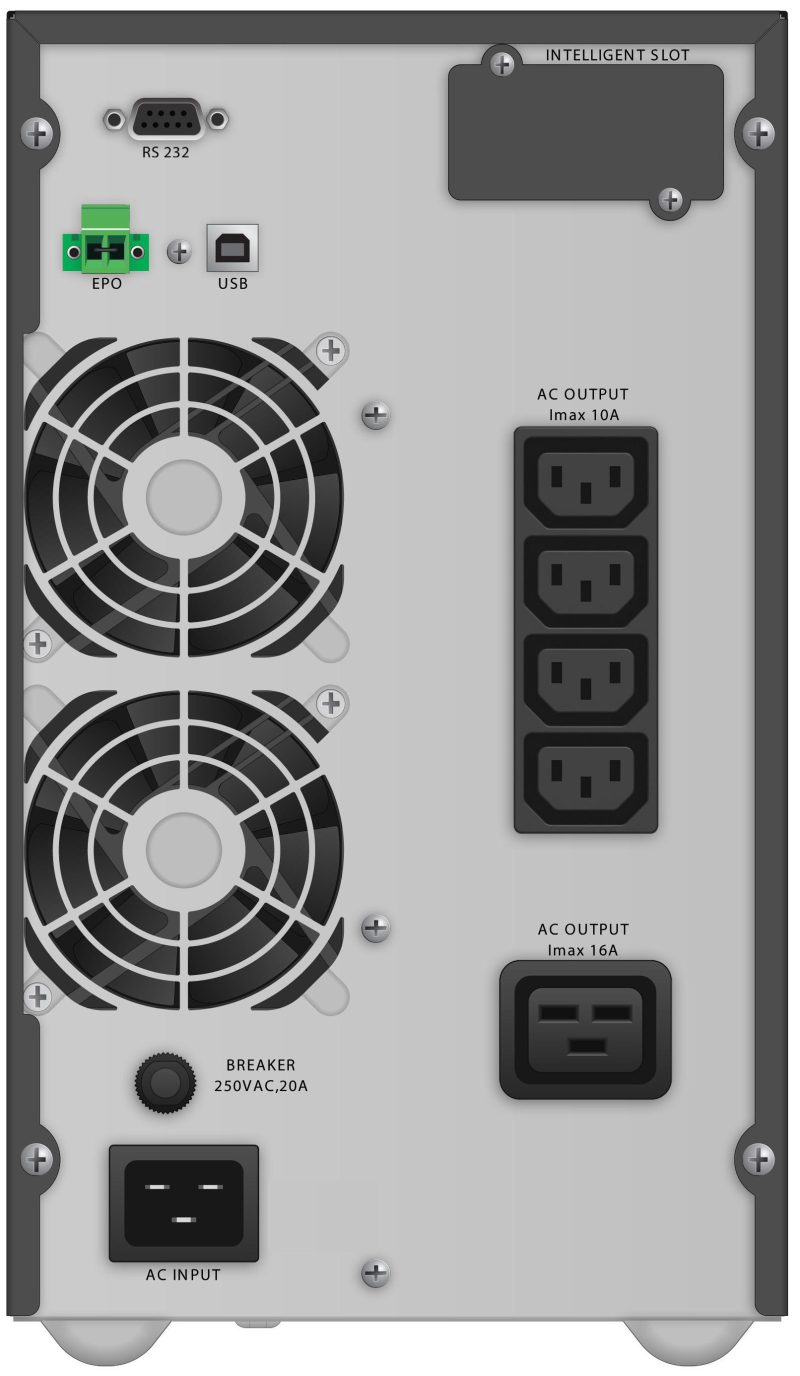 UPS POWERWALKER VFI 3000 TG 3000VA, On-Line - Image 3