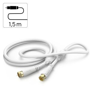 HAMA Коаксиален антенен кабел SAT, F-Plug - F-Plug, 1,5 m, 100 dB, 205251 - Image 4