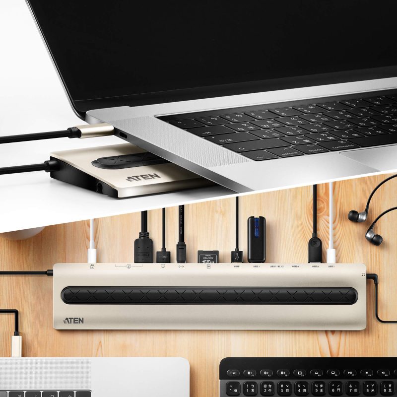 Докинг станция ATEN UH3237, USB-C, Power Pass-Through - Image 7