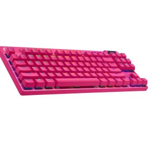 Геймърска механична клавиатура Logitech G Pro X TKL Lightspeed Tactile Switch, Magenta - Image 3