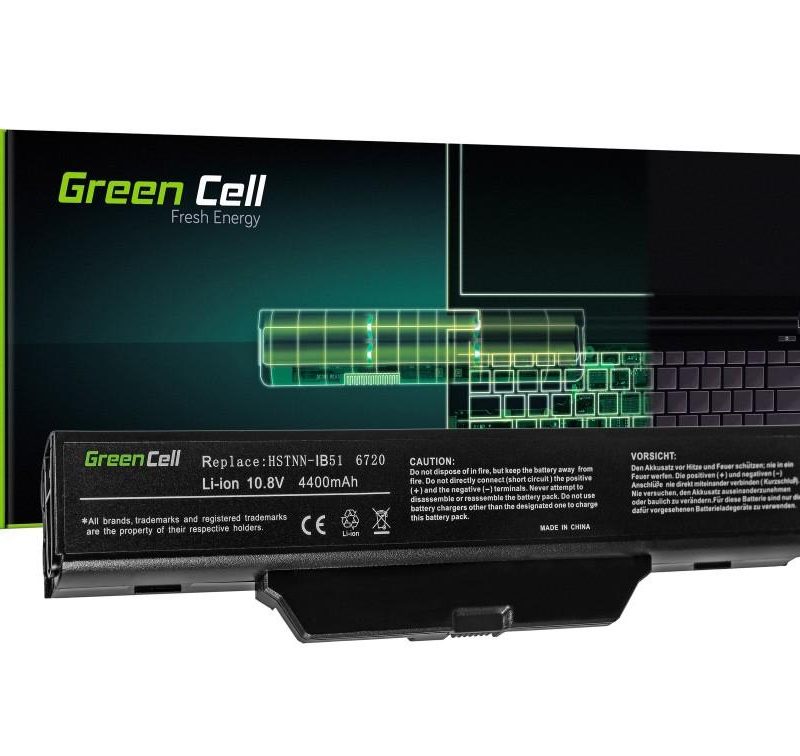 Батерия за лаптоп GREEN CELL, HSTNN-IB51 for HP 550 610 615 Compaq 550 610 615 6720 6830 LB51, 10.8V, 4400mAh