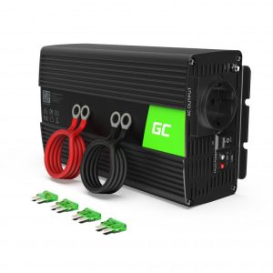 Инвертор GREEN CELL, 12/220V,  DC/AC, 1000W/2000W, Чиста синусоида