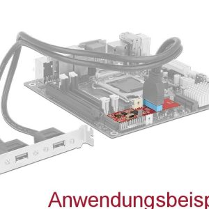 Адаптер Delock, M.2 Key B+M мъжко към 1 x USB 5 Gbps Pin Header - Image 5