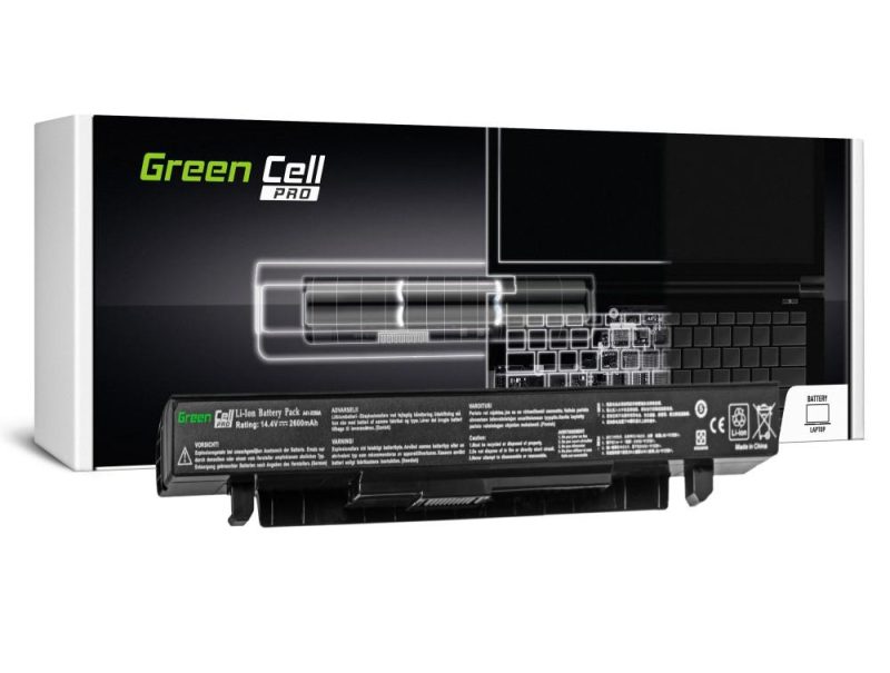 Батерия  за лаптоп GREEN CELL, A450 A550 R510 R510CA X550 X550CA X550CC X550VC 2600mAh A41-X550A, 14.4V, 2600mAh