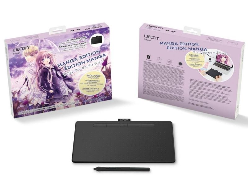 Графичен таблет Wacom Intuos S Bluetooth Black Manga, Черен - Image 6