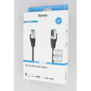 Мрежов пач кабел HAMA S/FTP, CAT 6a, RJ-45 - RJ-45, 10Gbit/s, 1.5 m, Черен - Image 2