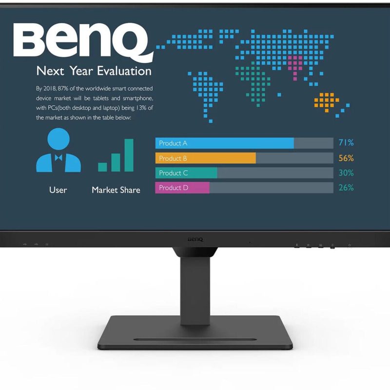 Монитор BenQ BL2790QT, 27 inch, IPS QHD, DisplayPort, HDMI, USB-C, Черен