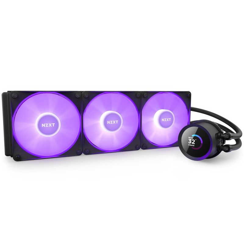 Охладител за процесор NZXT Kraken 360 RGB Black, LCD Display - Image 6